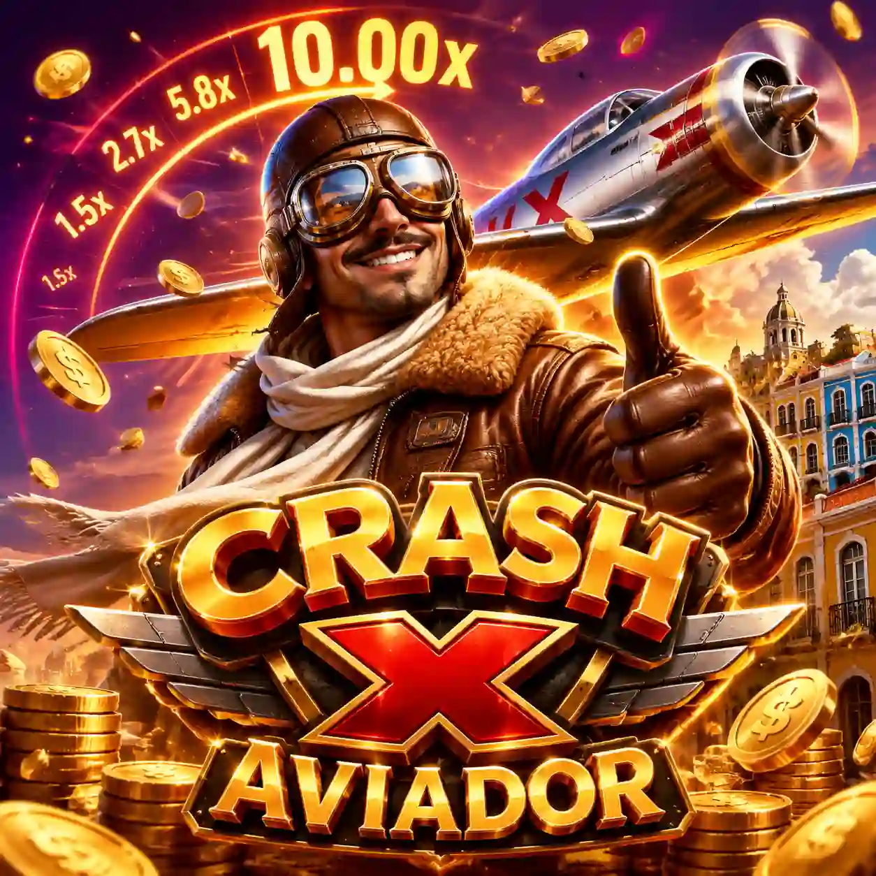 Crash X crash game — foguete explodindo em gráfico