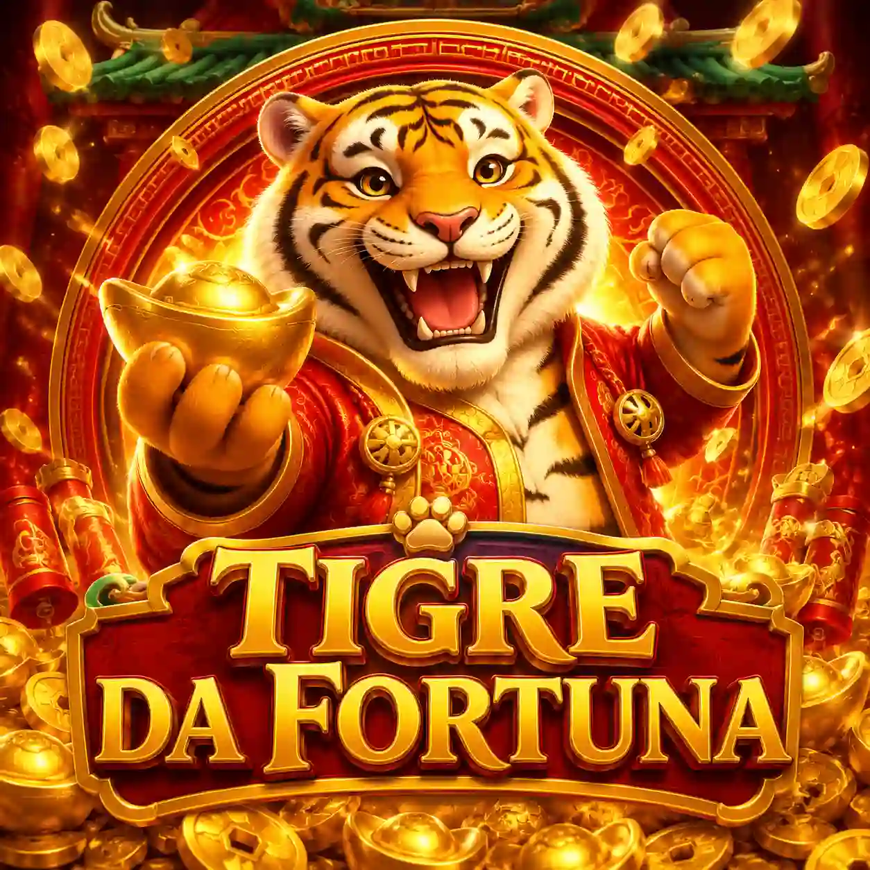 Fortune Tiger slot com tigre dourado